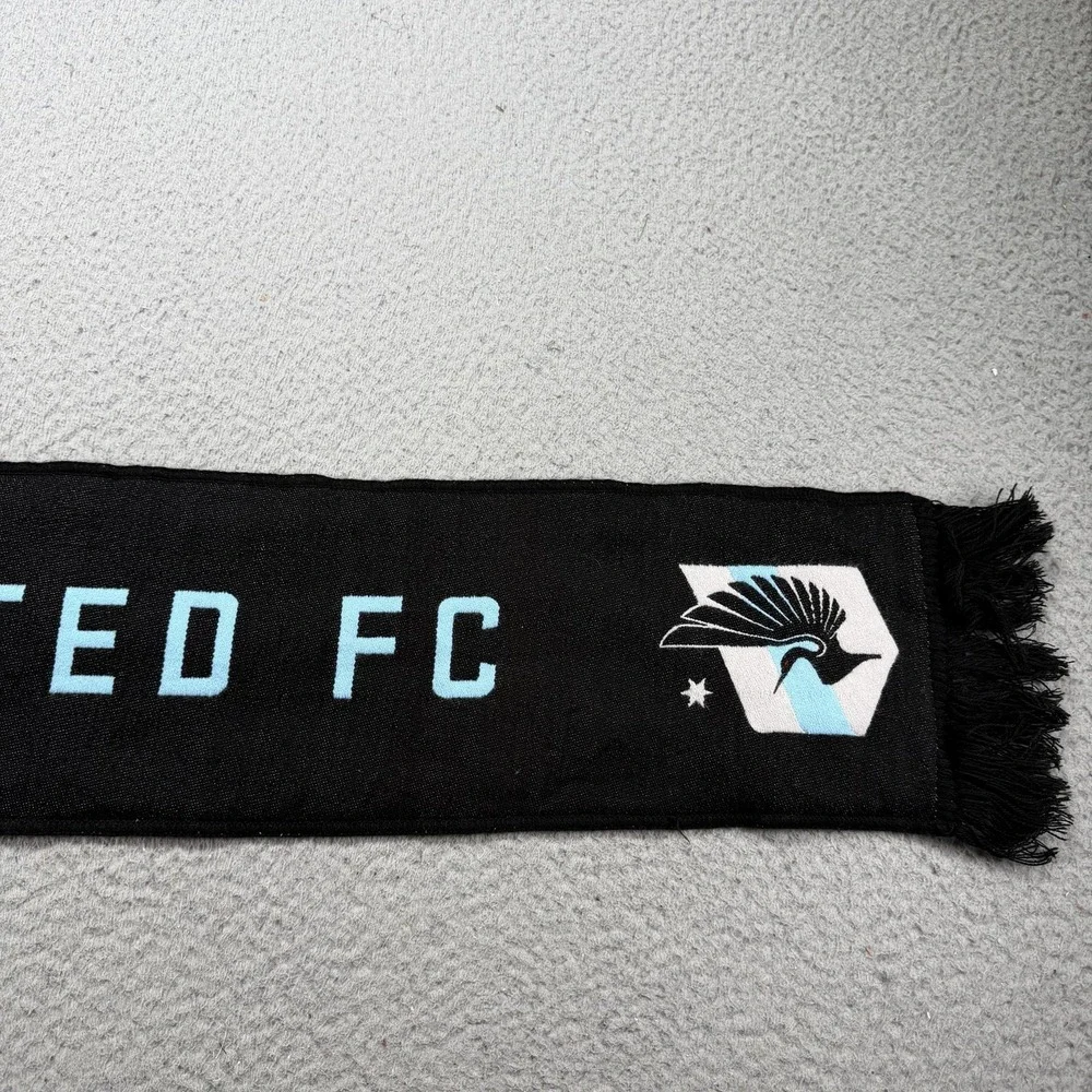 Minnesota United FC Scarf Mens Black MLS Soccer Ruffneck 2024 Playoffs Scarf